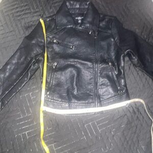 Kids Classic Black Leather Jacket